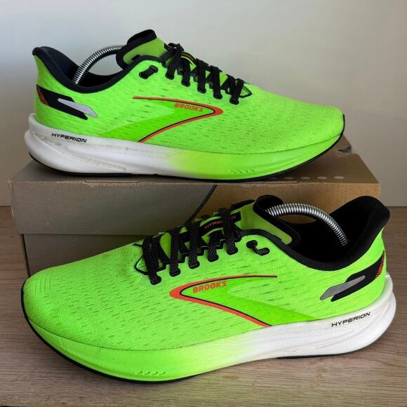 Brooks Hyperion ‘Green Gecko’ Men Athletic Running Sneakers - SZ  11 - Picture 1 of 12